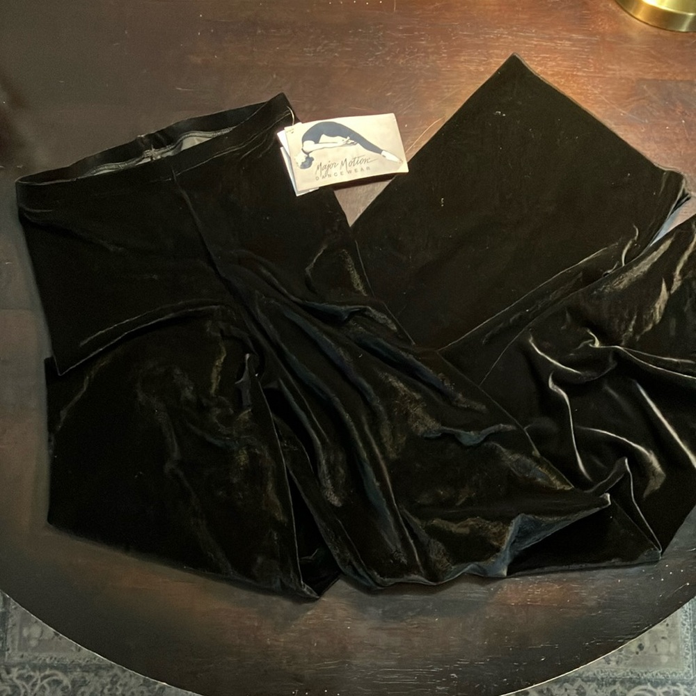 Major Motion Black Velour Dance Pants